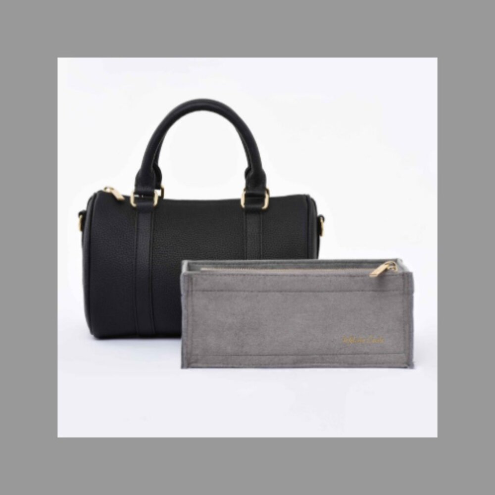 DUYP Melodie Cecile Black Grained leather - Mini Boston bag - Picture 6 of 13